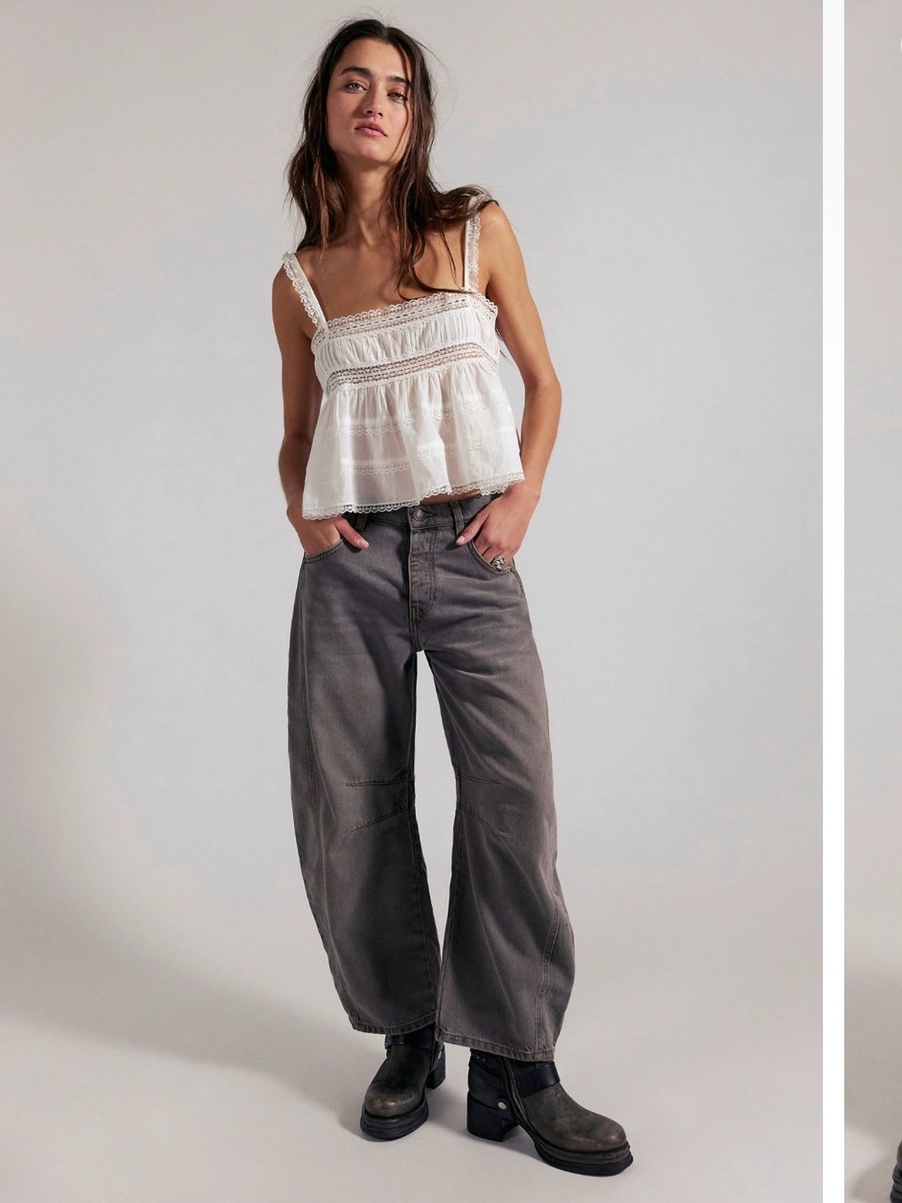 Free People Good Luck Mid-Rise Barrels